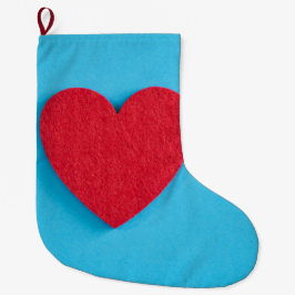 Red Liebe Heart Großer Weihnachtsstrumpf