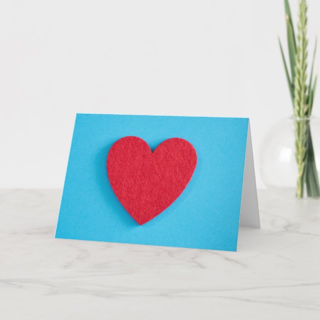 Red Liebe Heart Karte (Vorderseite)