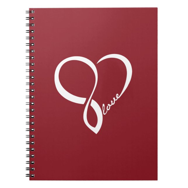 Red Liebe Heart Notebook Notizblock (Vorderseite)