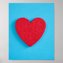Red Liebe Heart Poster