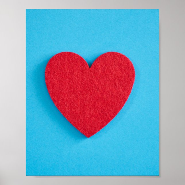 Red Liebe Heart Poster (Vorne)