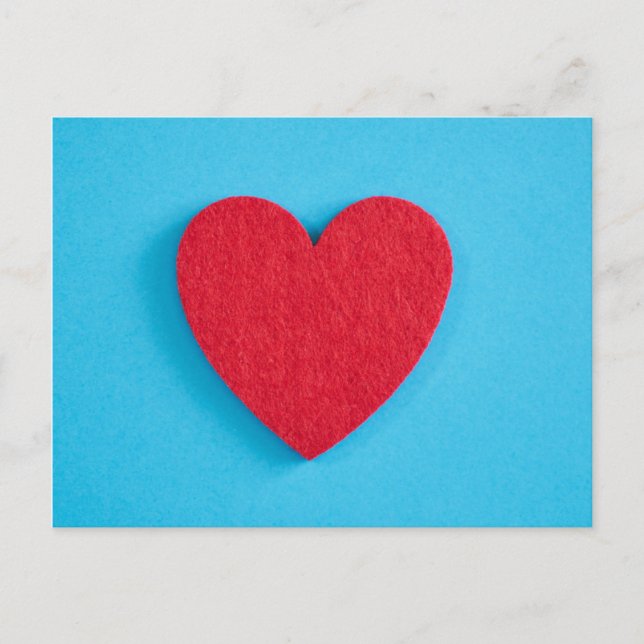 Red Liebe Heart Postkarte (Vorderseite)