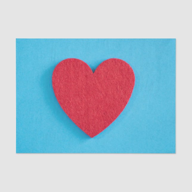 Red Liebe Heart Seidenpapier (Vorderseite)
