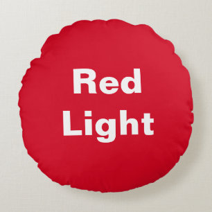Red Light Green Light Kids Game Round Kissen