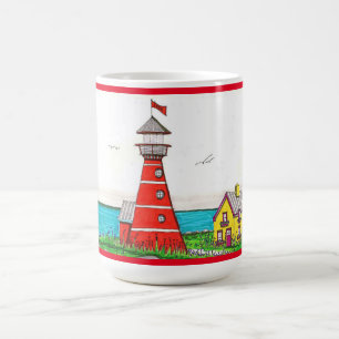 Red Lighthouse Red 15oz Tasse