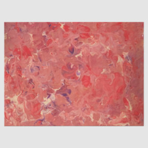 Red Lila White Abstrakt Decoupage Seidenpapier