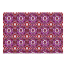 Red Lila White Mandala