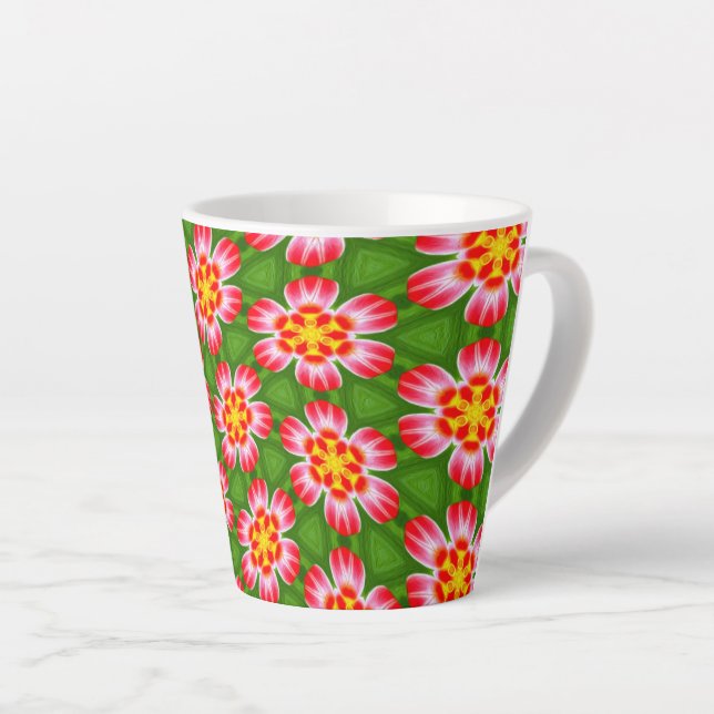 Red Lilies Pattern Milchtasse (Rechte Ecke)
