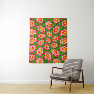 Red Lilies Pattern Wandteppich