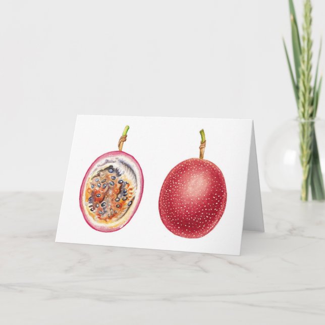 Red Lilikoi Passion Fruit Karte (Vorderseite)