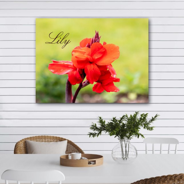 Red Lily Individuelle Name Poster (Von Creator hochgeladen)