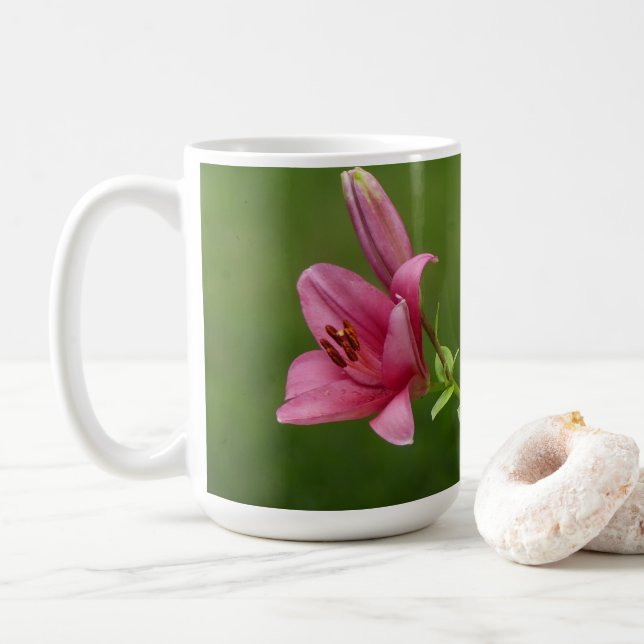 Red Lily Mug Kaffeetasse (Mit Donut)