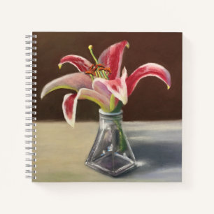 Red Lily Notebook Notizbuch