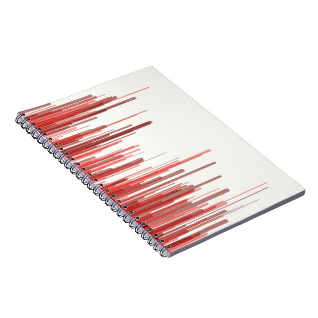 Red Line-Notebook Notizblock (Rechte Seite)