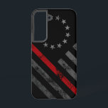Red Line Vintag Betsy Ross American Flag Samsung Galaxy Hülle<br><div class="desc">Zeigen Sie Ihre Unterstützung für unsere ersten Ansprechpartner! Polizei,  Feuer und Rettung und EMT verfügbar!</div>