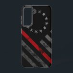 Red Line Vintag Betsy Ross American Flag Samsung Galaxy Hülle<br><div class="desc">Zeigen Sie Ihre Unterstützung für unsere ersten Ansprechpartner! Polizei,  Feuer und Rettung und EMT verfügbar!</div>