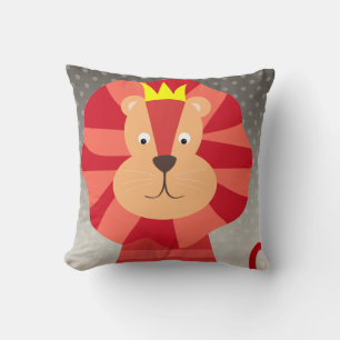 Red Lion auf Ombre Dots Throw Kissen