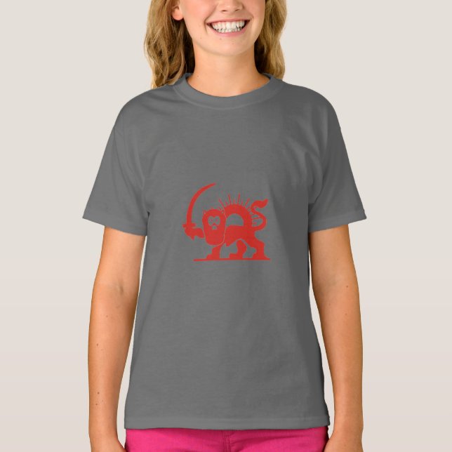 Red Lion with Sun, Iran T-Shirt (Vorderseite)