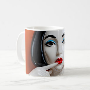 Red Lips Drama Kaffeetasse