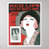 Red Lips Kiss meine Blues Away Songbook Cover