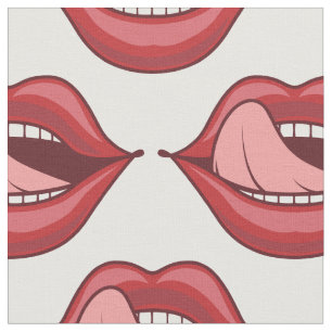 Red Lips Open Mouth Thunder_Cove Stoff