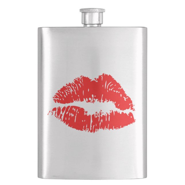 Red Lipstick Kiss Mark Flachmann (Vorderseite)