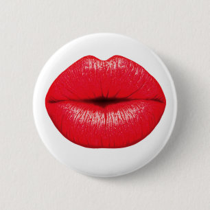 Red Lipstick - Marilyn Monroe Style Button