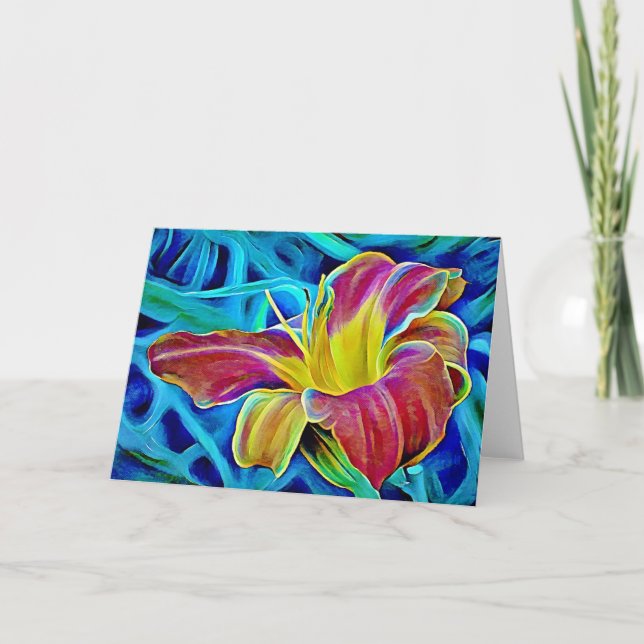 Red Liuke Aqua Fantasy Art Card Karte (Vorderseite)
