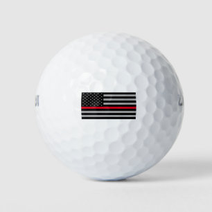 Red Lives Materie, dünne rote Linie Golfball