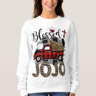 Red LKW Leopard segnete Jojo das beste Geschenk fü Sweatshirt