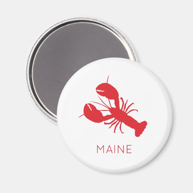 Red Lobster Coastal Beach Ocean Hauptspass Magnet (Vorderseite/Rückseite)