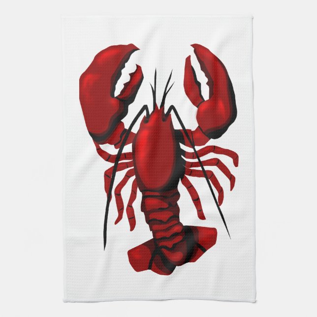 Red Lobster Kittuch Handtuch (Vertikal)