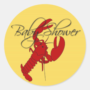 Red Lobster Krebs Baby Shower Aufkleber