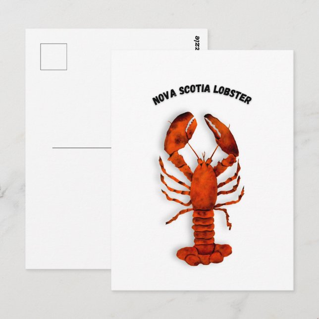 Red Lobster Postcard Postkarte (Vorne/Hinten)