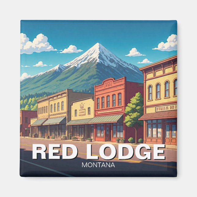 Red Lodge Montana Magnet (Vorne)