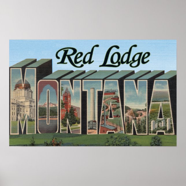 Red Lodge, Montana Poster (Vorne)