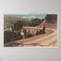 Red Lodge, MT - Blick auf die Mae West Curve