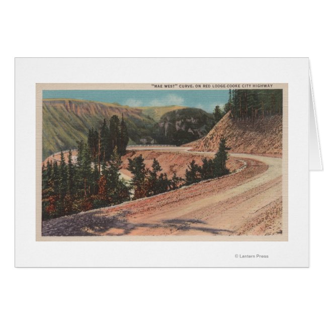 Red Lodge, MT - Vue sur Mae West Curve (Devant horizontal)