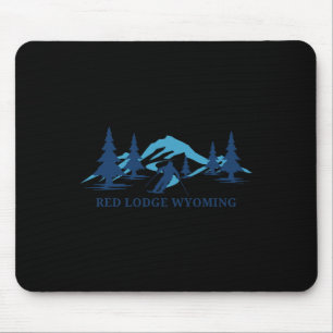 Red Lodge Wyoming Ski Resort Skifahren Skier Mousepad