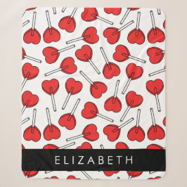 Red Lollipops, Heart Lollipops, Lolly, Your Name Sherpadecke