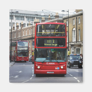 Red London Bus Magnet