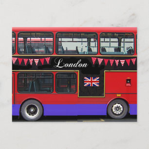 Red London Bus Postkarte