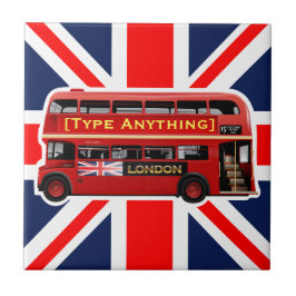 Red London Bus Theme Fliese