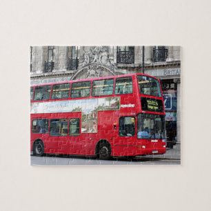 Red London Double Decker Bus, England