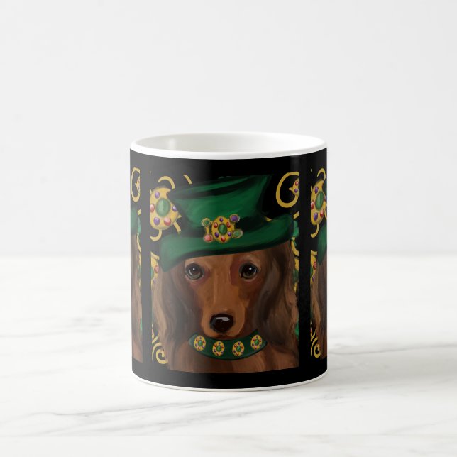 Red Long Hair Dackel Kaffeetasse (Mittel)