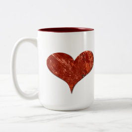 Red Love Mug Zweifarbige Tasse