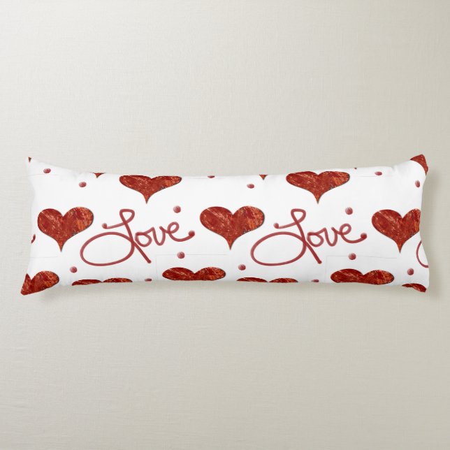 Red Love Pillow Seitenschläferkissen (Vorderseite)