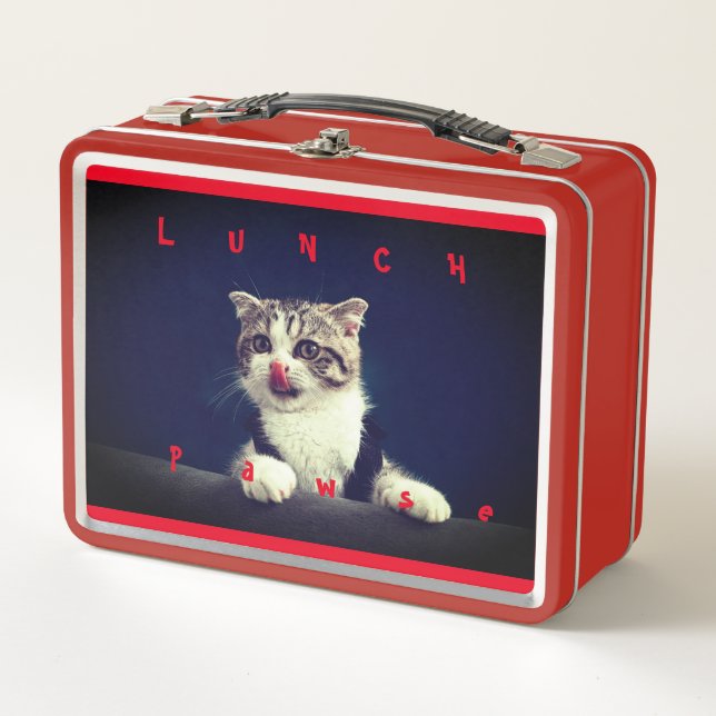 Red Lunch Box Metal Lunch Box (Vorderseite)
