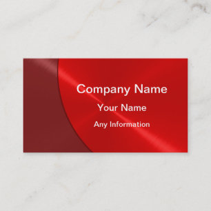 Red Luxury Business Cards Visitenkarte
