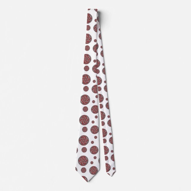 Red Machinery Men Neck Tie Krawatte (Vorderseite)